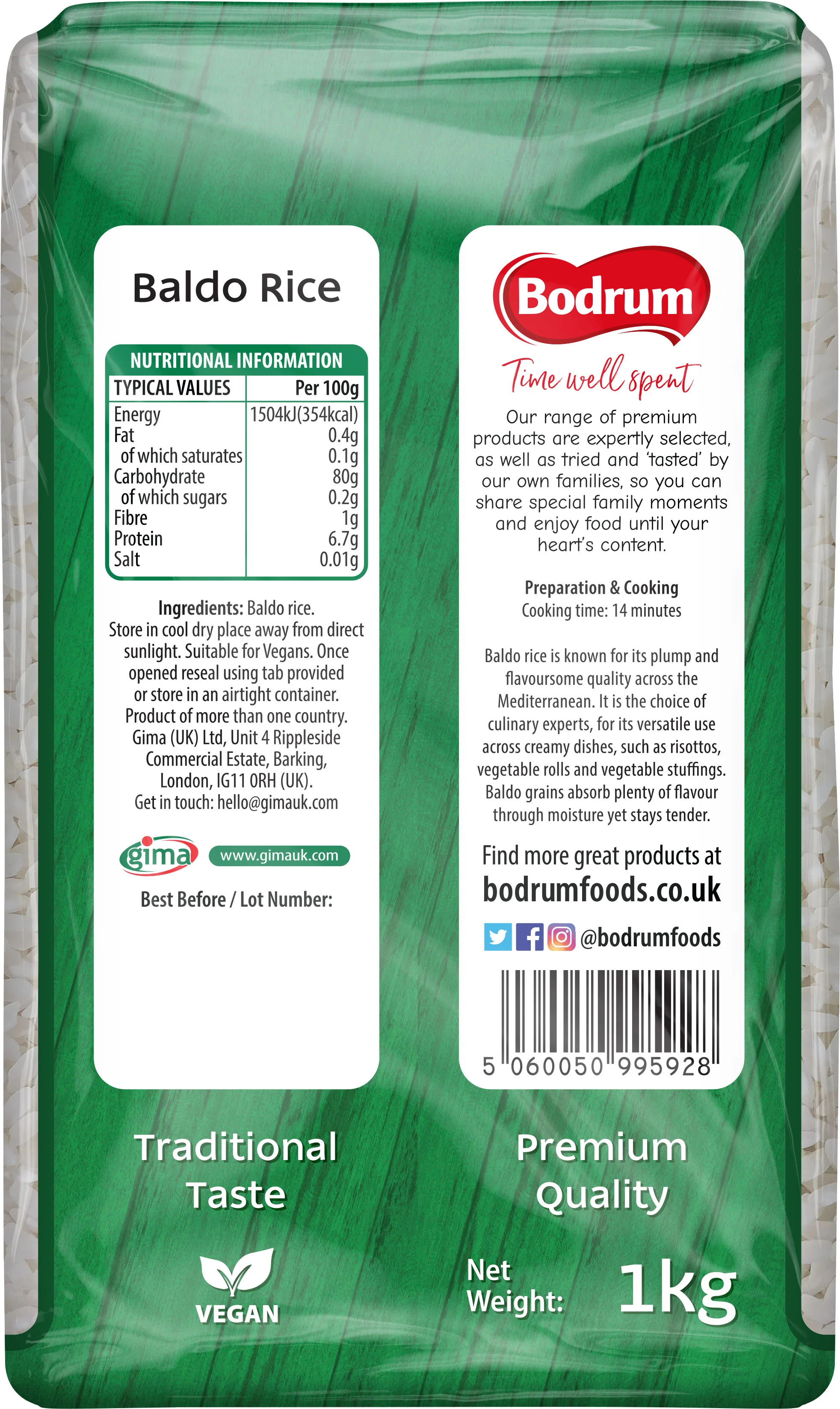Bodrum Baldo Rice 1kg - Image 2