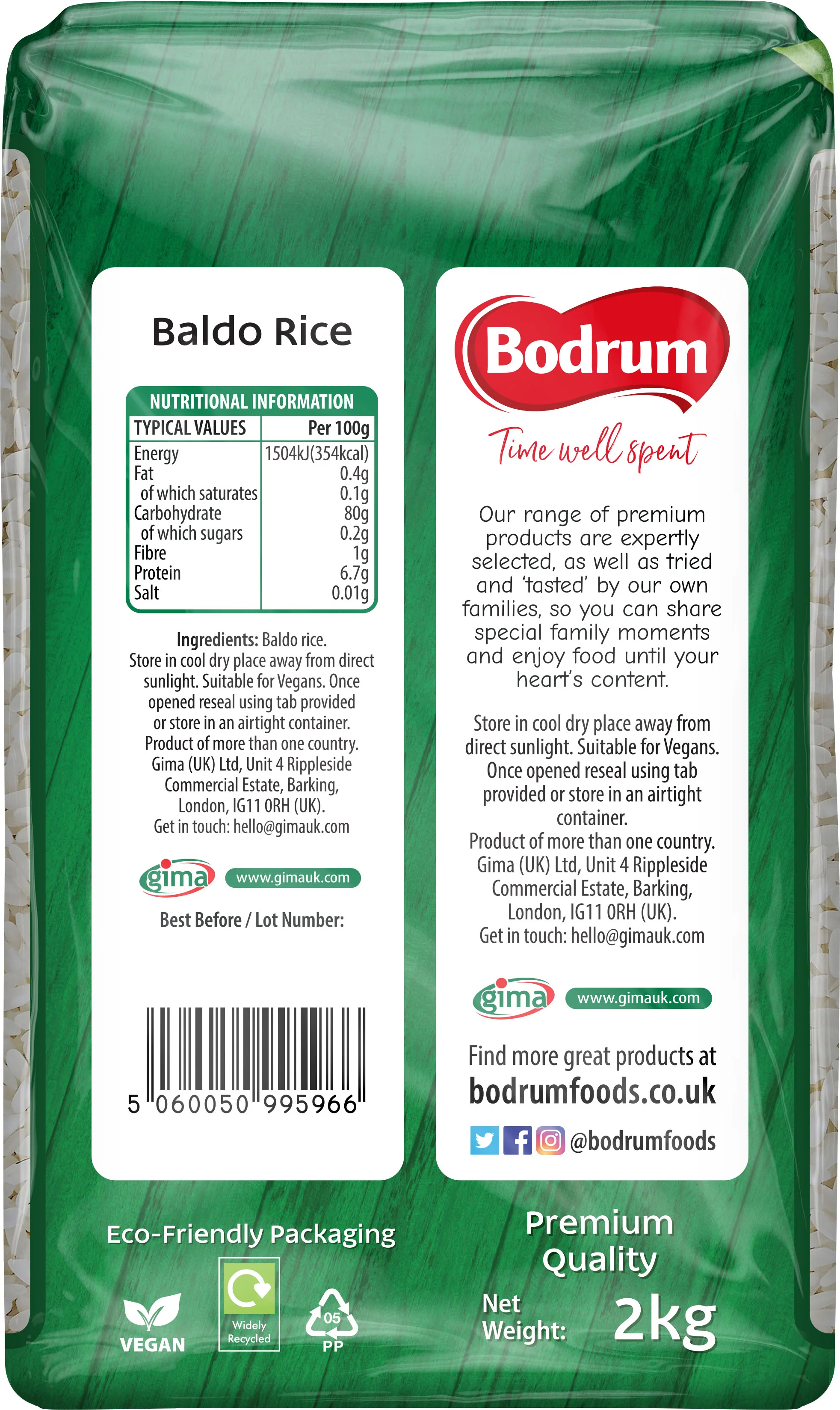 Bodrum Baldo Rice 2kg - Image 2