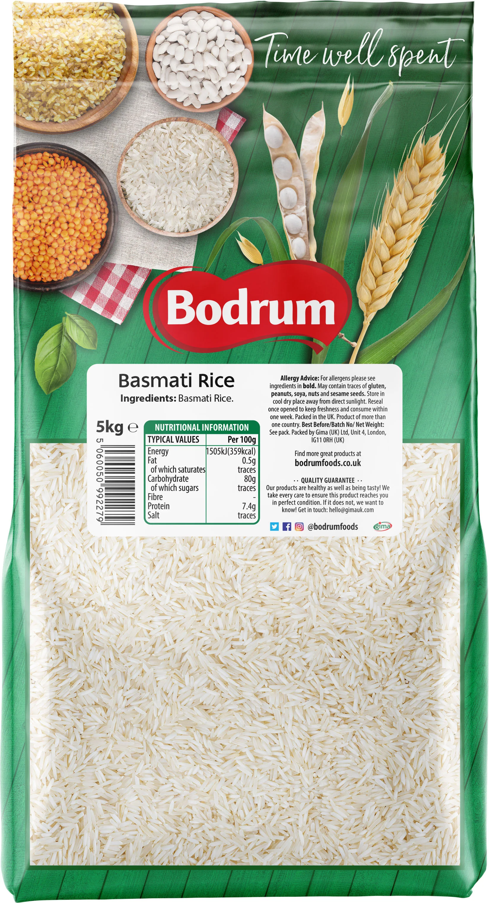 Bodrum Basmati Rice 5kg - Image 2