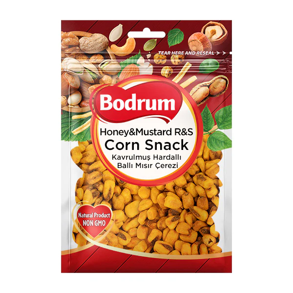 Bodrum Corn Snack Honey and Mustard Roasted & Salted 140g