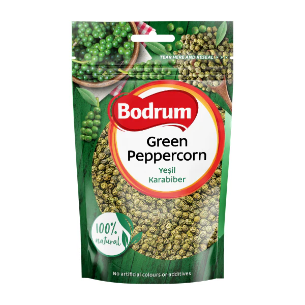 Bodrum Green Peppercorns 75g