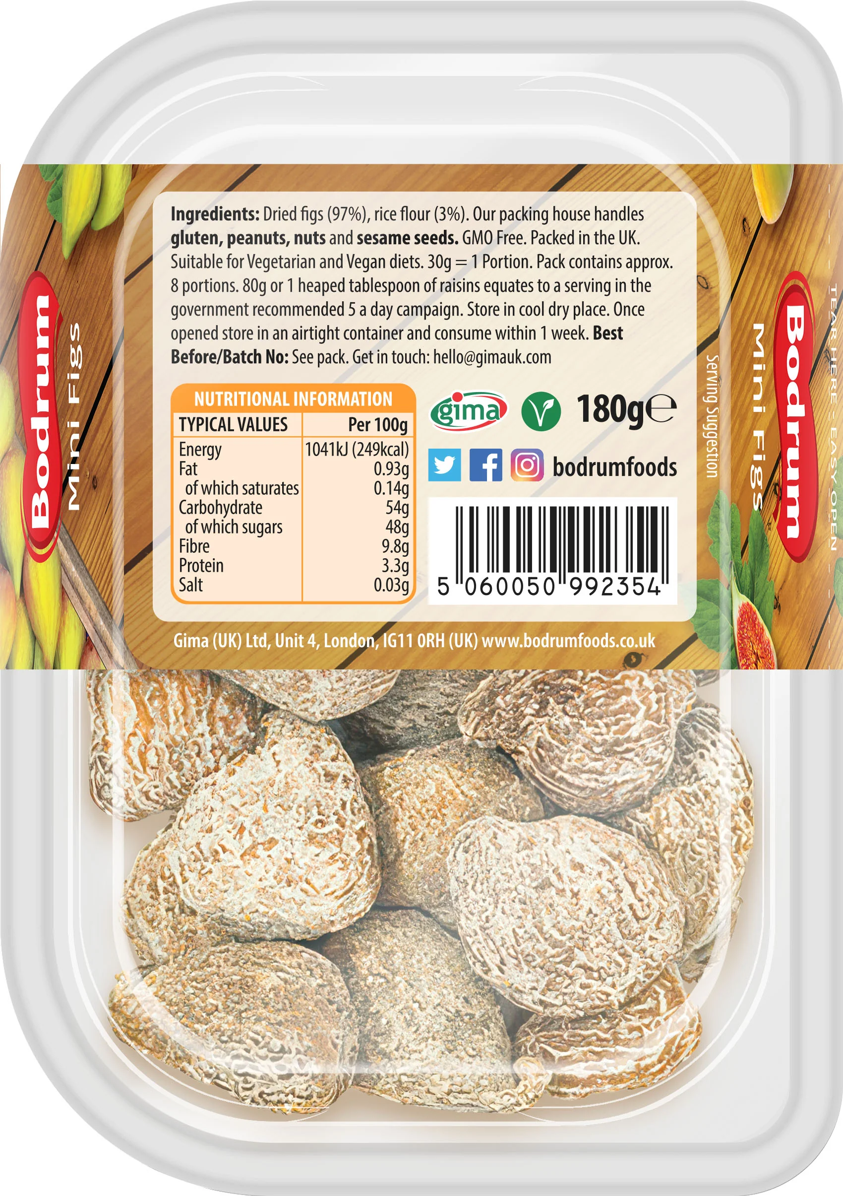 Bodrum Dried Mini Figs 180g - Image 2