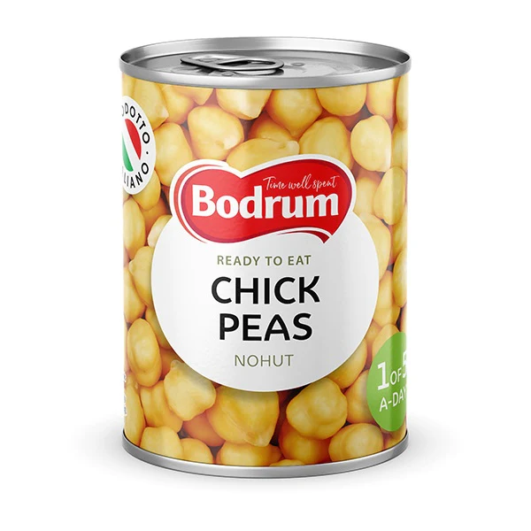 Bodrum Ready-to-Eat Boiled Chickpeas 400g