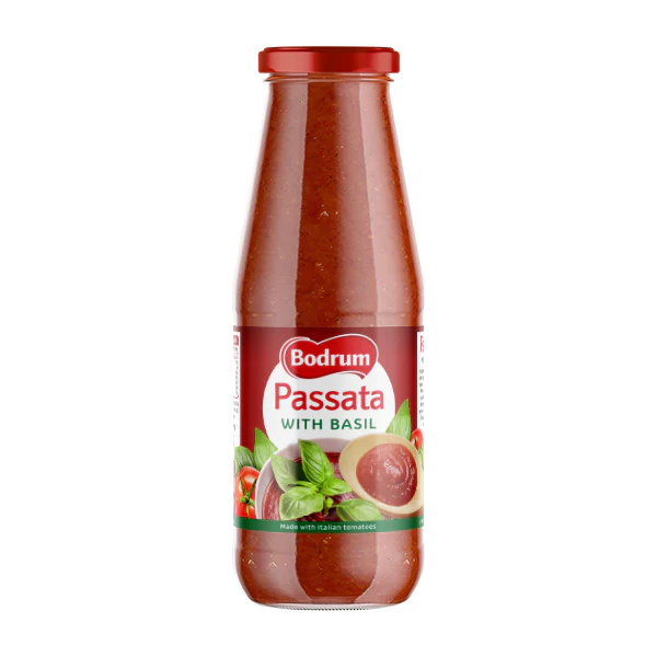 Bodrum Tomato Passata with Basil 680g
