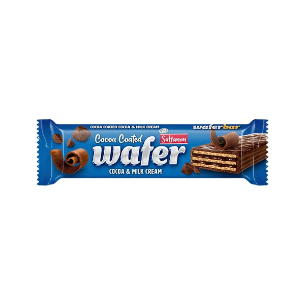 Sultanim Cocoa & Milk Wafer Bar 50g