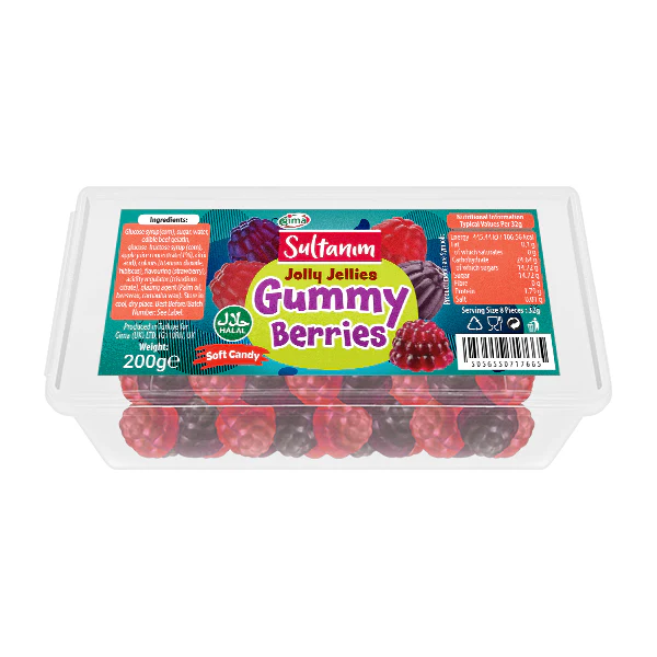 Sultanim Jolly Jellies Gummy Berries 200g