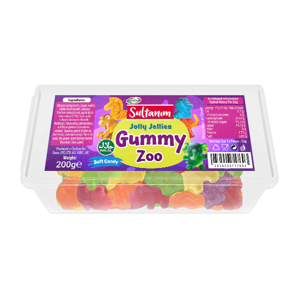 Sultanim Jolly Jellies Gummy Zoo 200g